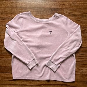 Victoria secret open back velvet pink sweater.  A1